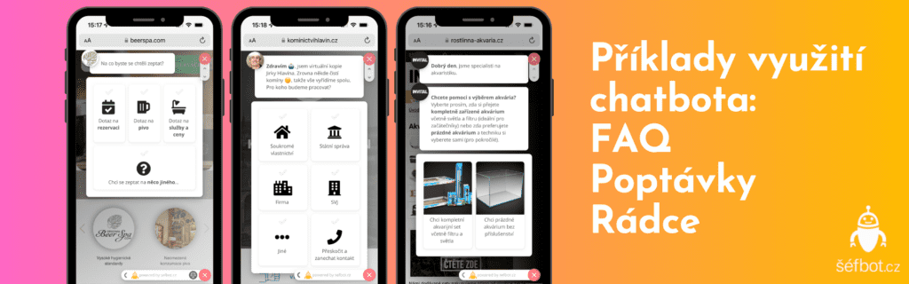 Příklady využití chatbota v různých odvětvích